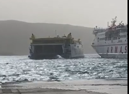 Se Produce Un Choque Lateral Entre Dos Barcos Uno De Fred Olsen Y Otro De Naviera Armas En Los Cristianos