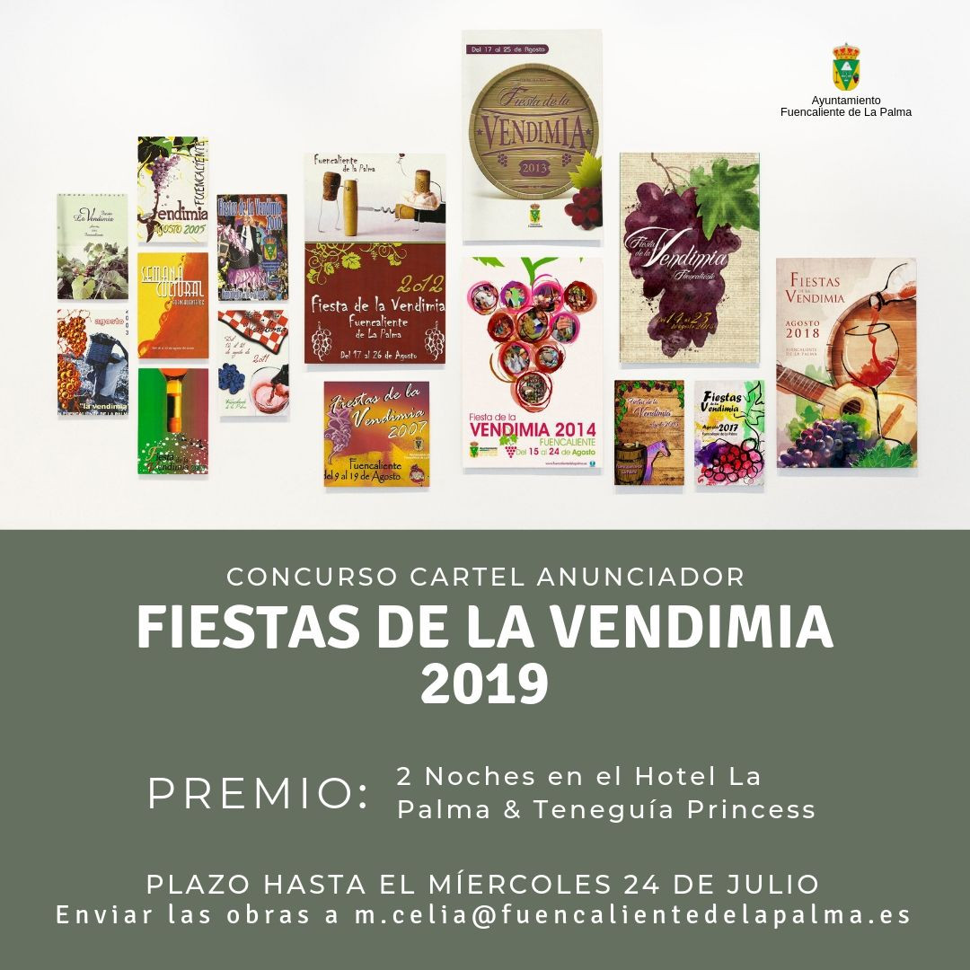 Concurso cartel anunciador fiesta vendimia 2019