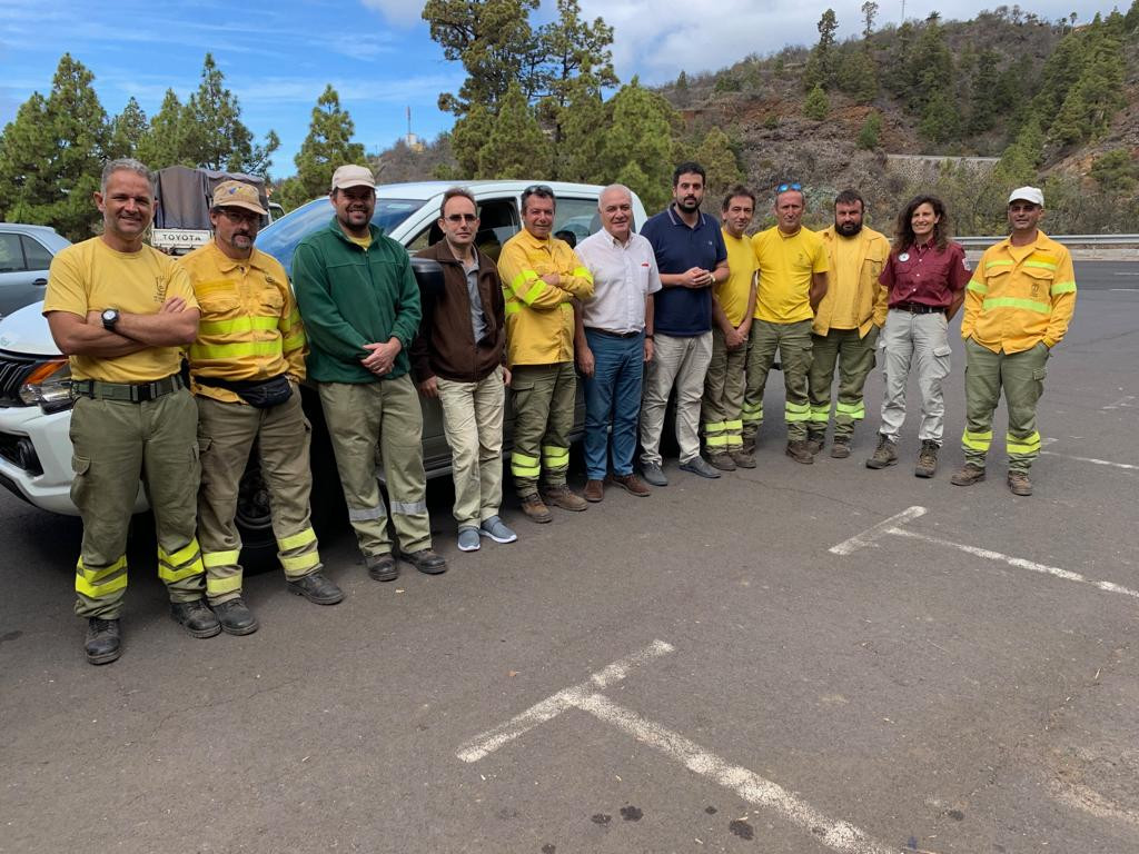 091119 Borja Perdomo y equipo Medio Ambiente Cabildo La Palma