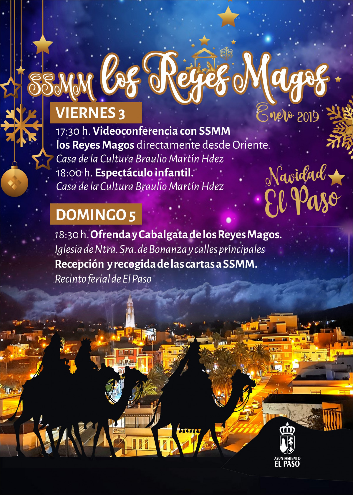 Imagen programa de actos Reyes Magos 2020