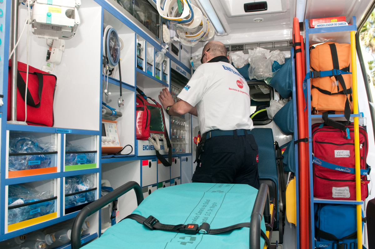 Ambulancia sanitarizada del SUC