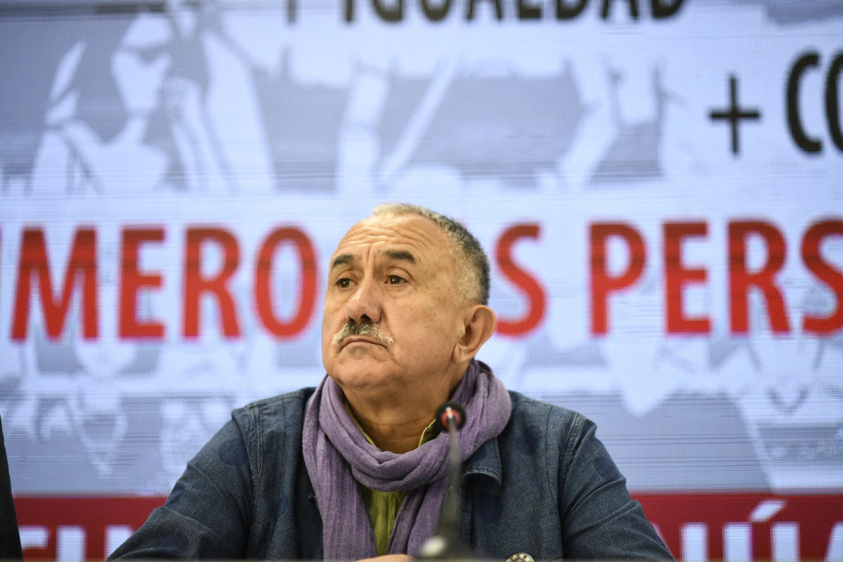 Europapress 2097487 el secretario general de ugt pepe alvarez presenta en rueda de prensa los actos y manifestaciones para el 1o de mayo dia internacional de los trabajadores 2019