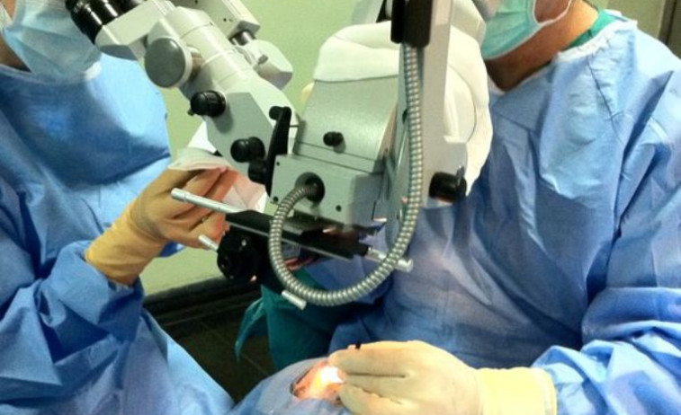 Detalle intervención trasplante de córnea