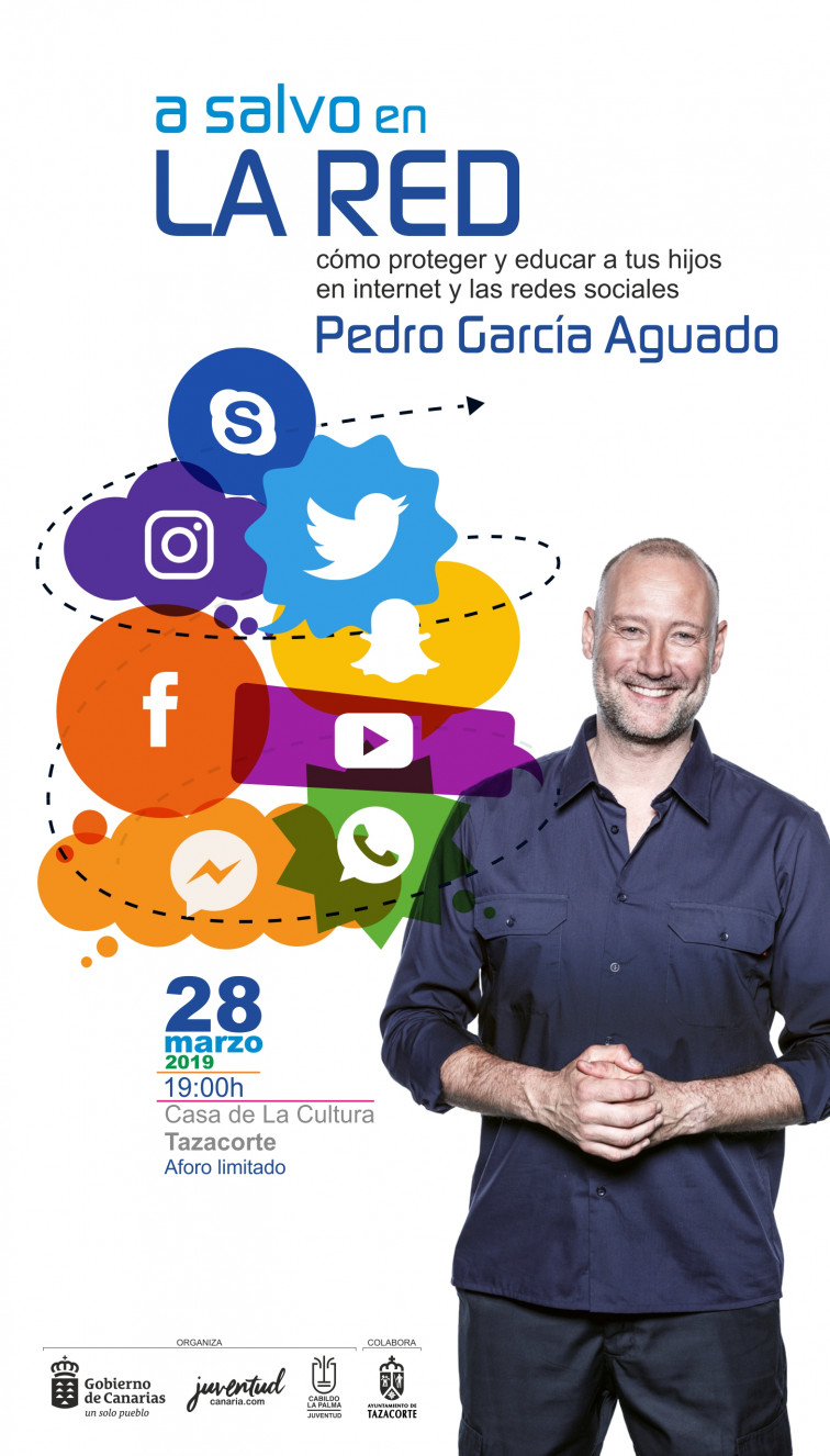 Cartel A salvo en la red Pedro García Aguado