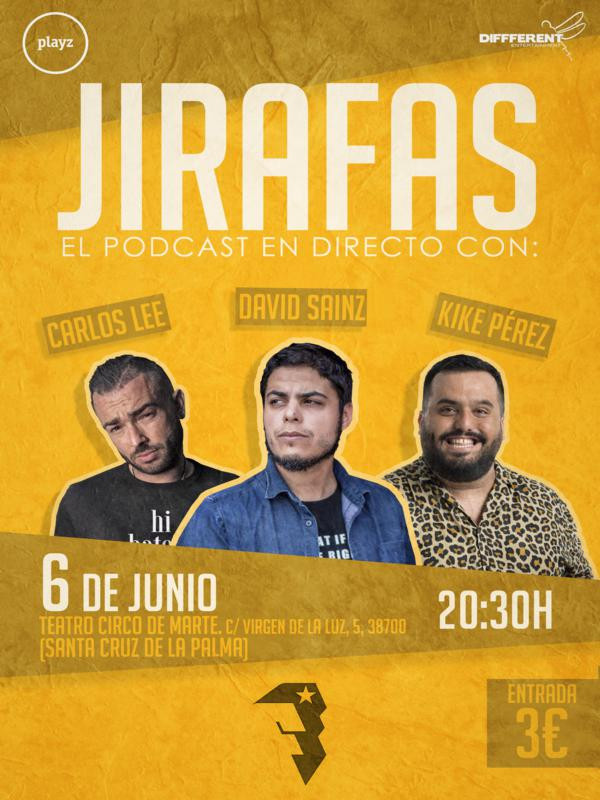 CARTEL JIRAFAS LA PALMA 600x800