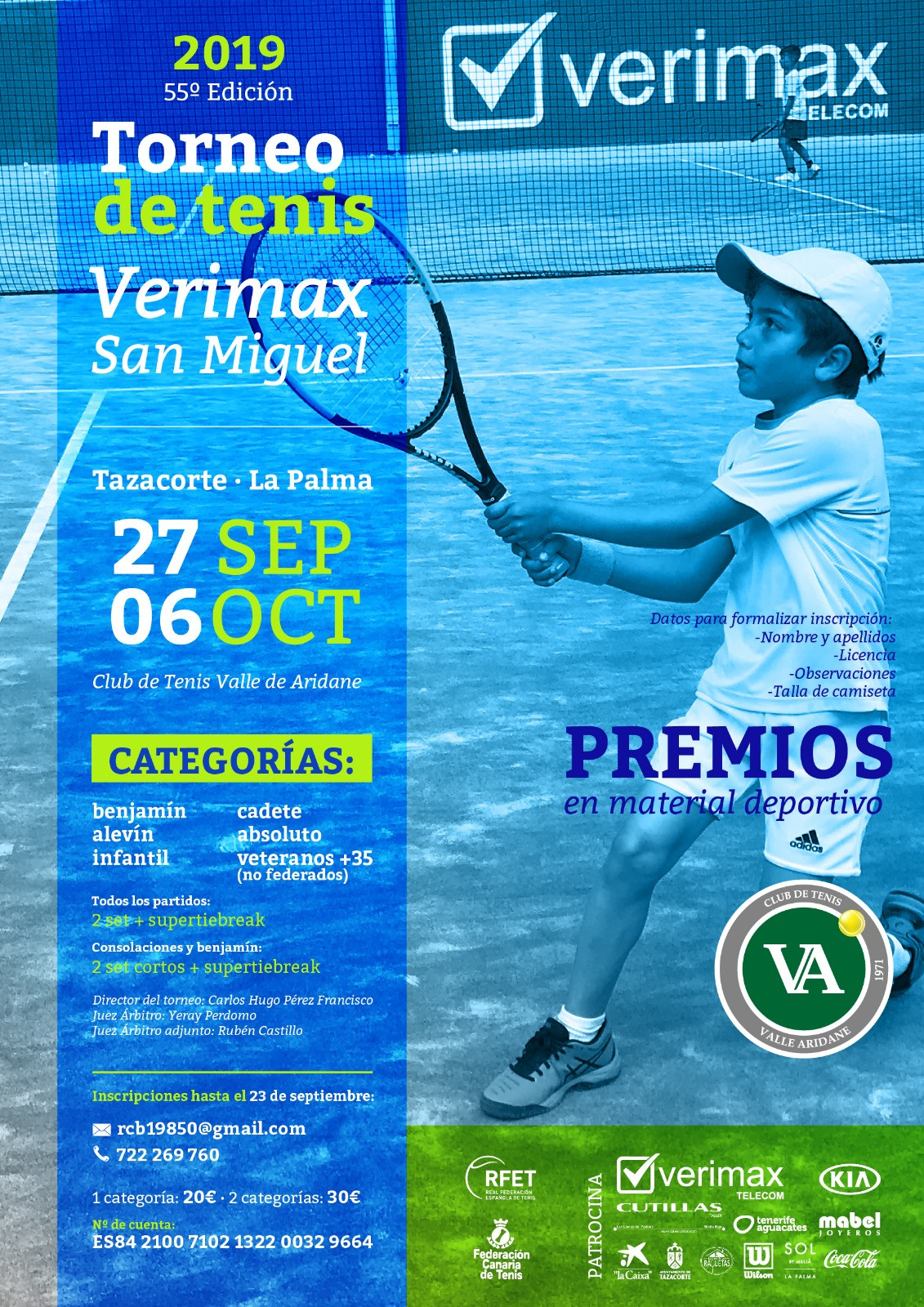 Cartel Torneo de Tenis