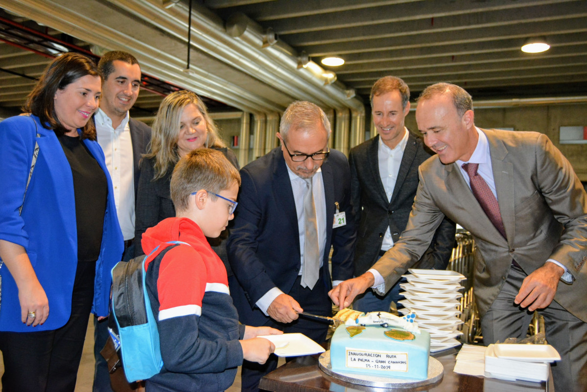 151119 Inauguracion vuelo directo SPC LPA de Canaryfly 2