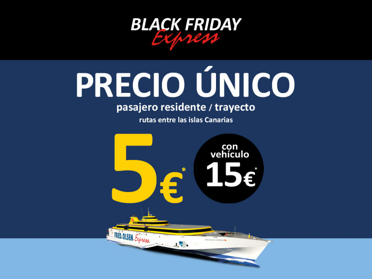 NDP 142000 plazas a 5€ Fred  Olsen Express BlackFriday