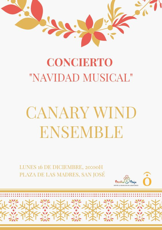 Navidad 19 CanaryWindEnsemble Cartel