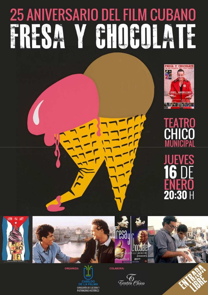 Cartel Fresa y Chocolate