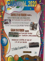 Cartel  Carnaval en Hospital Dolores 2020