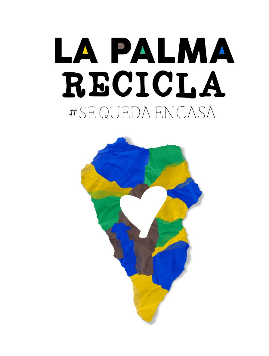 Logo La Palma Recicla se queda en casa