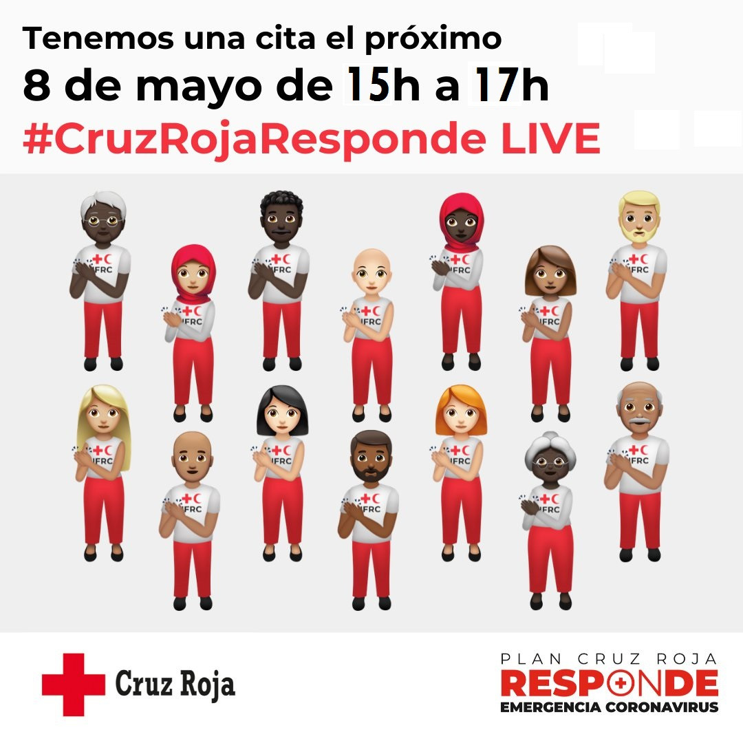 Cartel Cruz Roja Responde Live