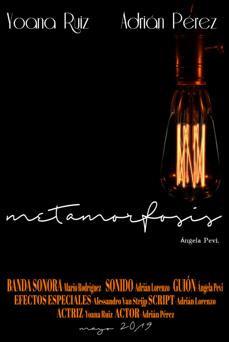 Cartel de Metamorfosis, del IES Eusebio Barreto Lorenzo, cortometraje que participó en la edición pasada de Cinedfest