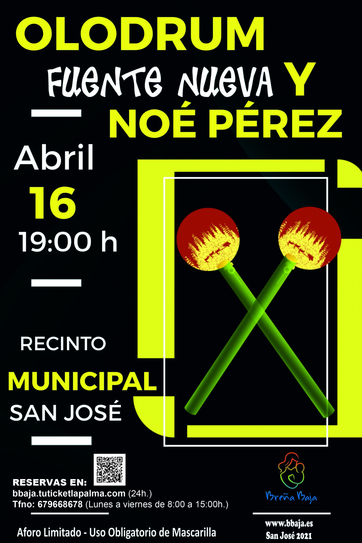 Fiestas 21 SanJosu00e9 Batucadas Cartel2