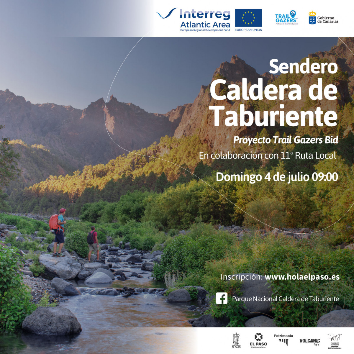 Cartel Ruta Trail Gazers Bid Caldera de Taburiente