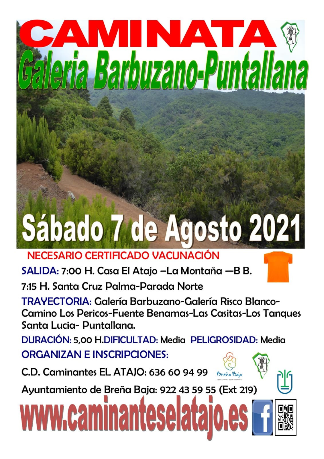 Caminata 21 Barbuzano Cartel