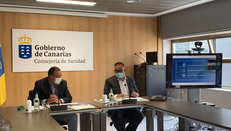 Blas Trujillo y Conrado Domínguez durante la rueda de prensa