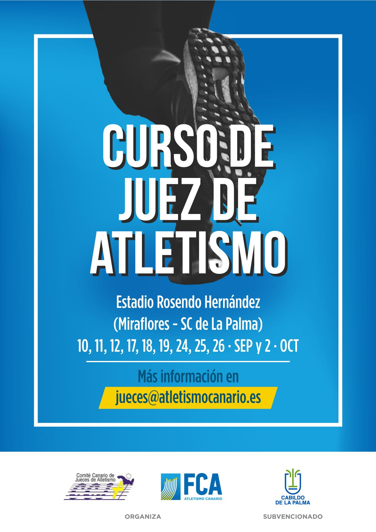 Cartel jueces atletismo