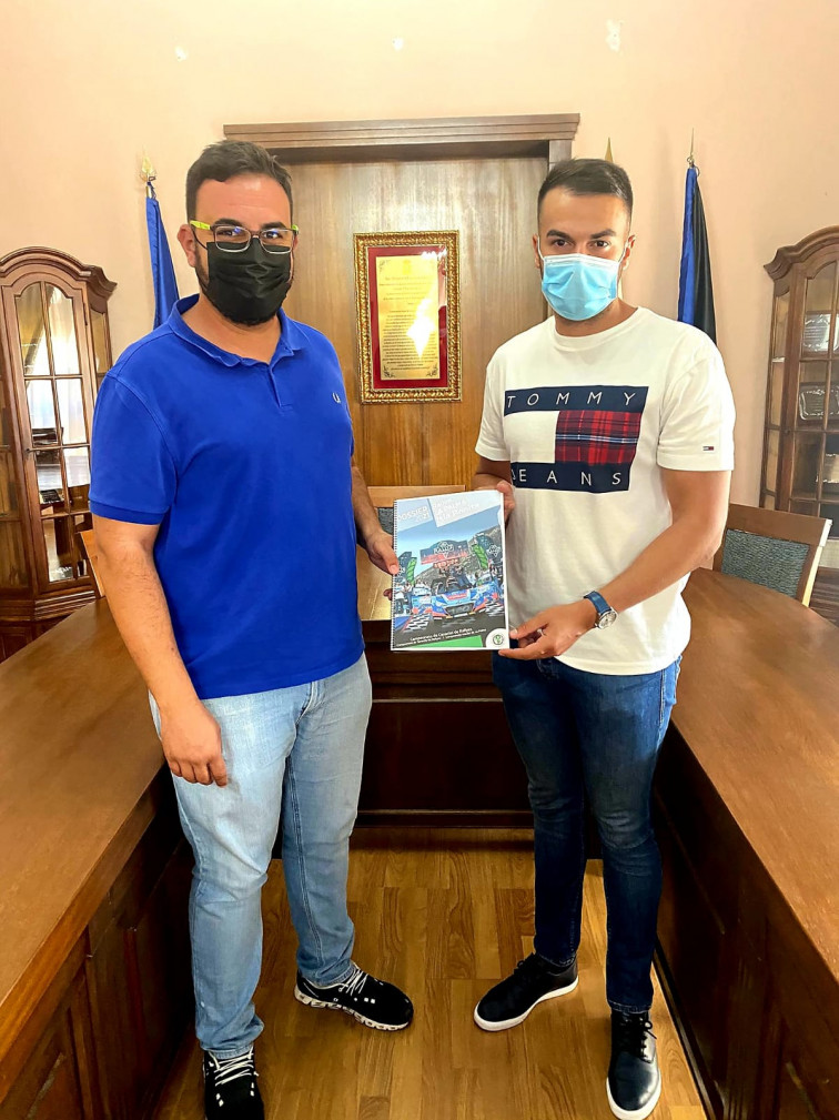 Presidente Escudería La Palma Isla Bonita Danie Cabrera y concejal de Deportes Joel Hernández