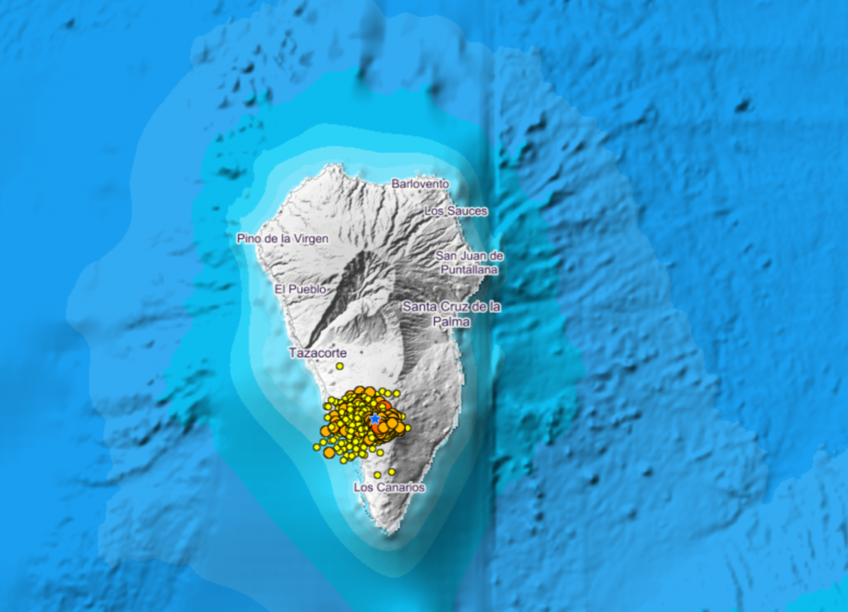 160921 IGN Actividad su00edsmica La Palma