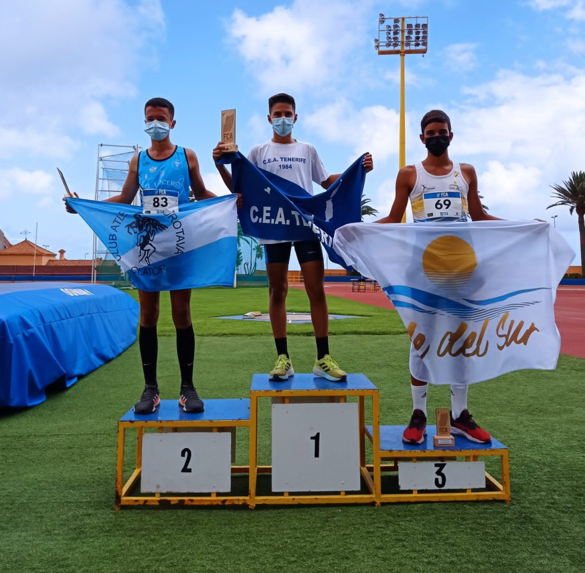 Podio fmasculino campeonato sub 14