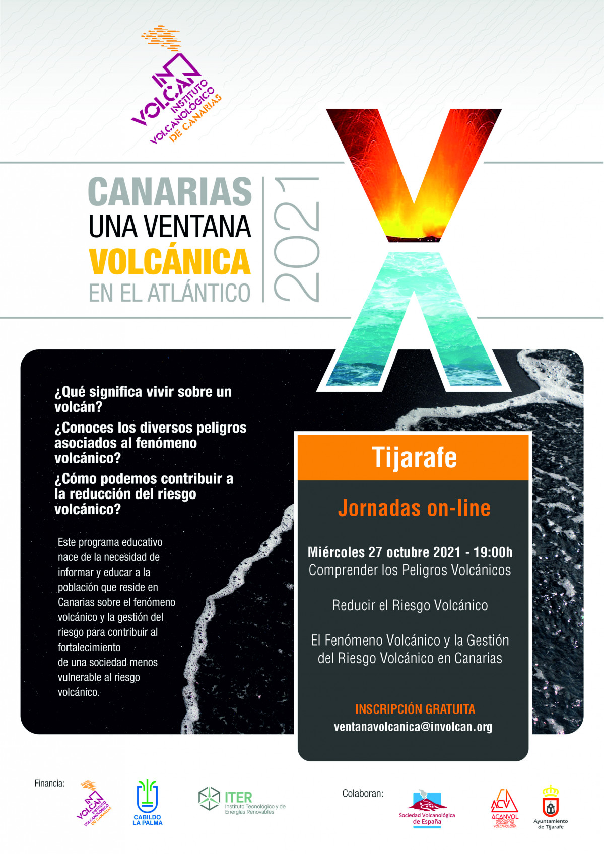 Tijarafe Cartel Canarias una Ventana Volcanica 2021