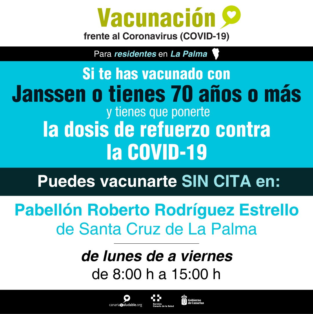 Cartela vacunaciou0301n COVID 19 sin cita La Palma
