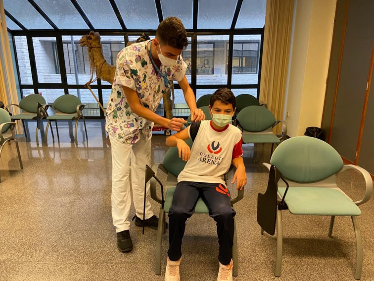 Vacunación en el Hospital Dr. Negrín