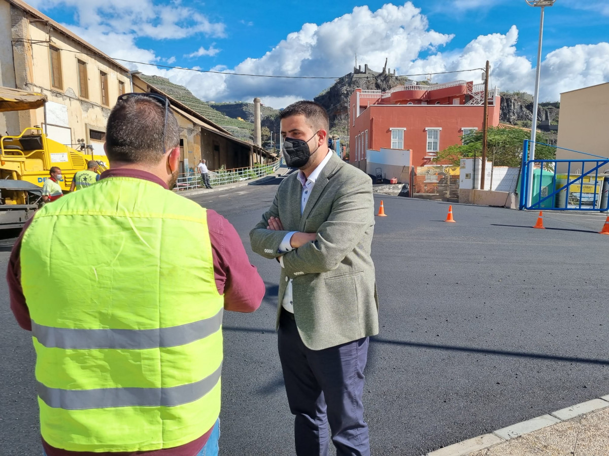 Obras asfaltado Tazacorte Argual