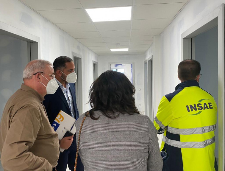 Momento de la visita a las obras