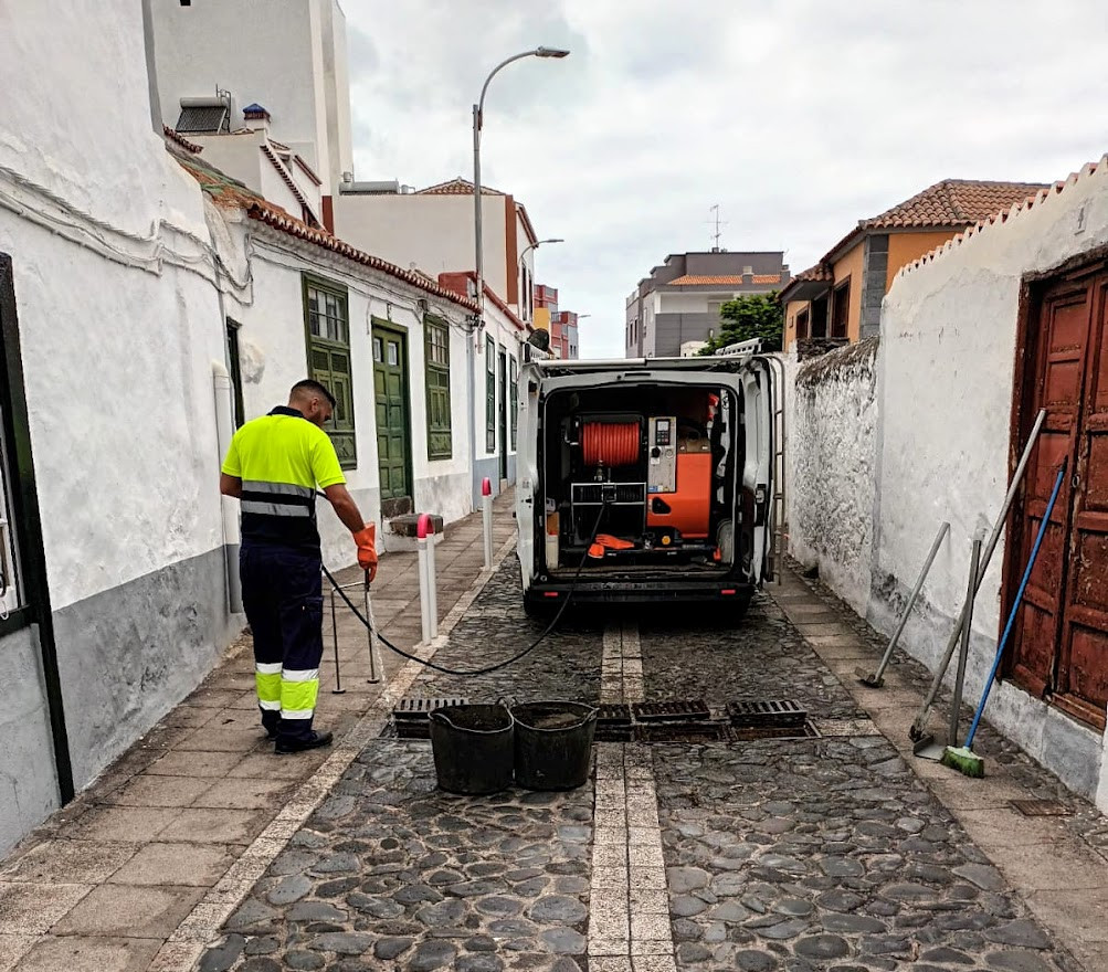 Foto Imagen de plan de choque limpieza red pluvial de Santa Cruz de La Palma