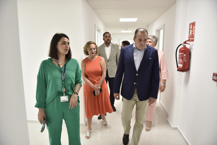 Un momento de la visita al nuevo servicio de Urgencias del CS Los Llanos de Aridane