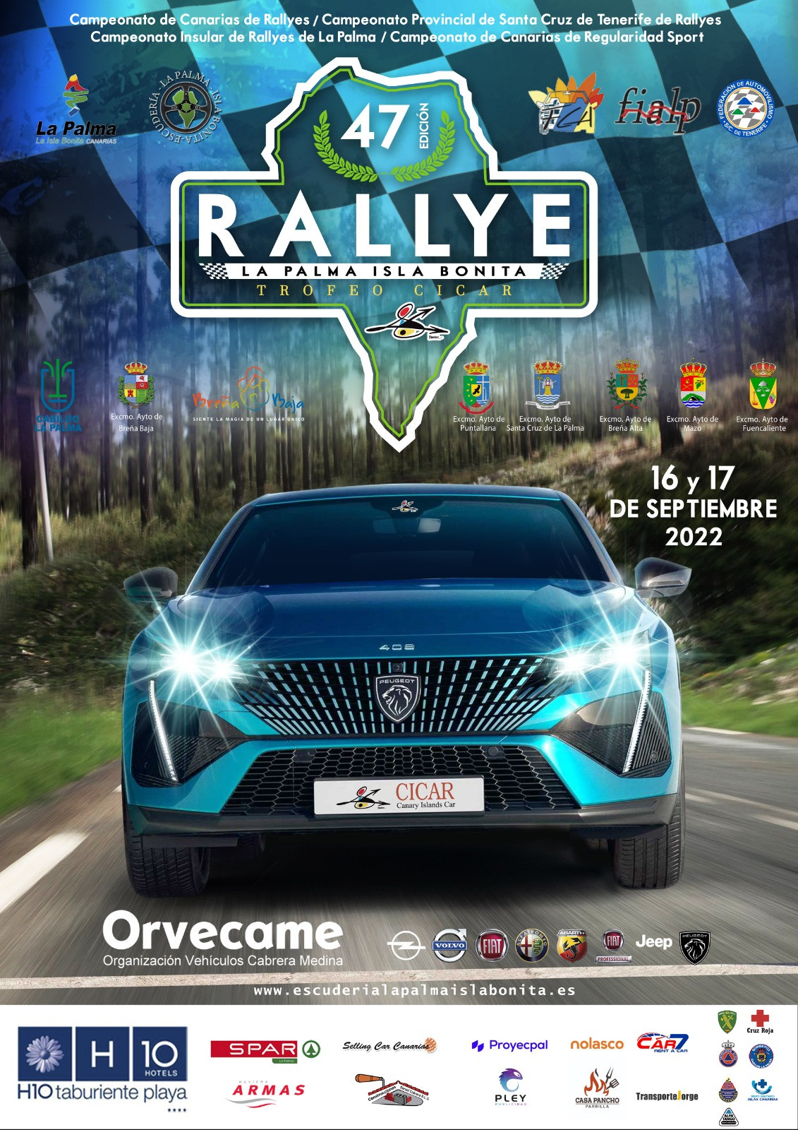 Cartel 47 ediciu00f3n Rallye