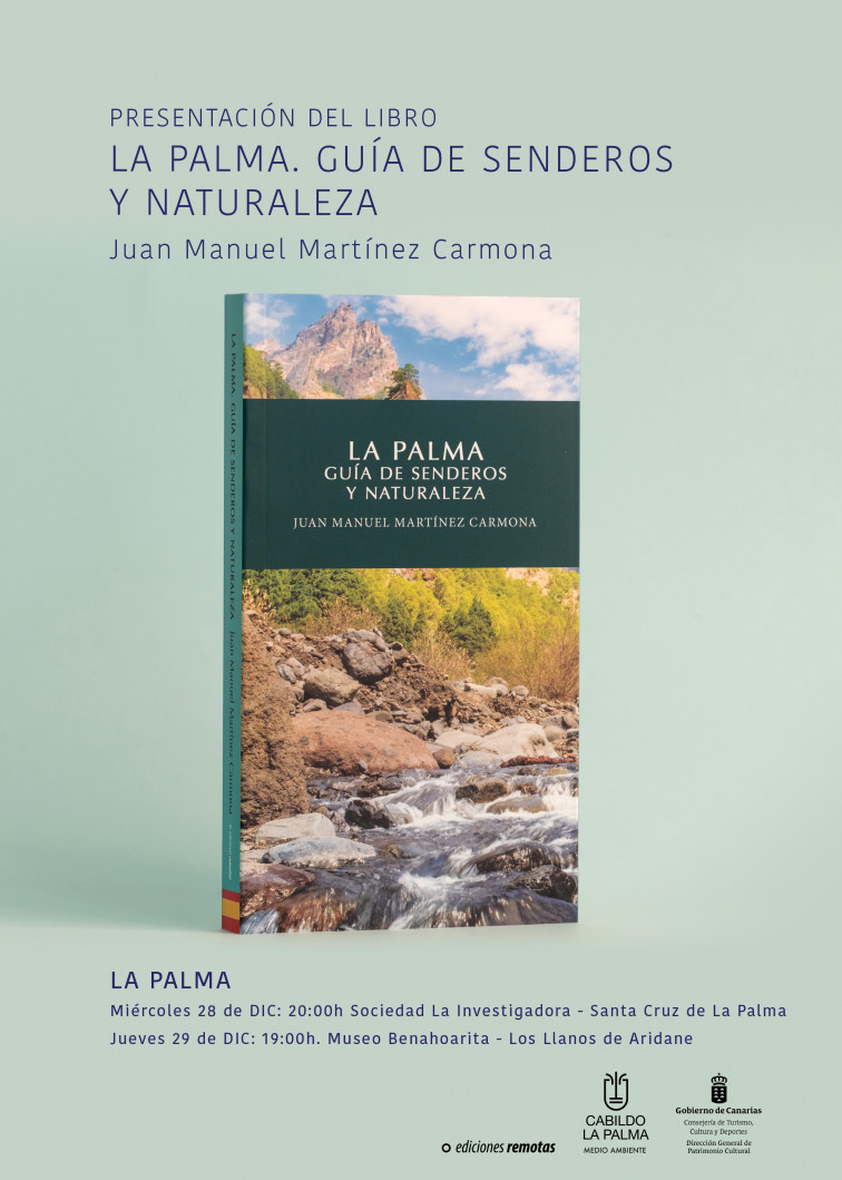 Cartel presentación Senderos La Palma