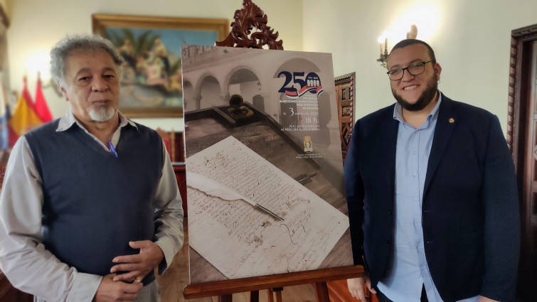 FOTO Presentación programa y cartel 250 aniversario primeras elecciones municipales por sufragio en España en Santa Cruz de La Palma