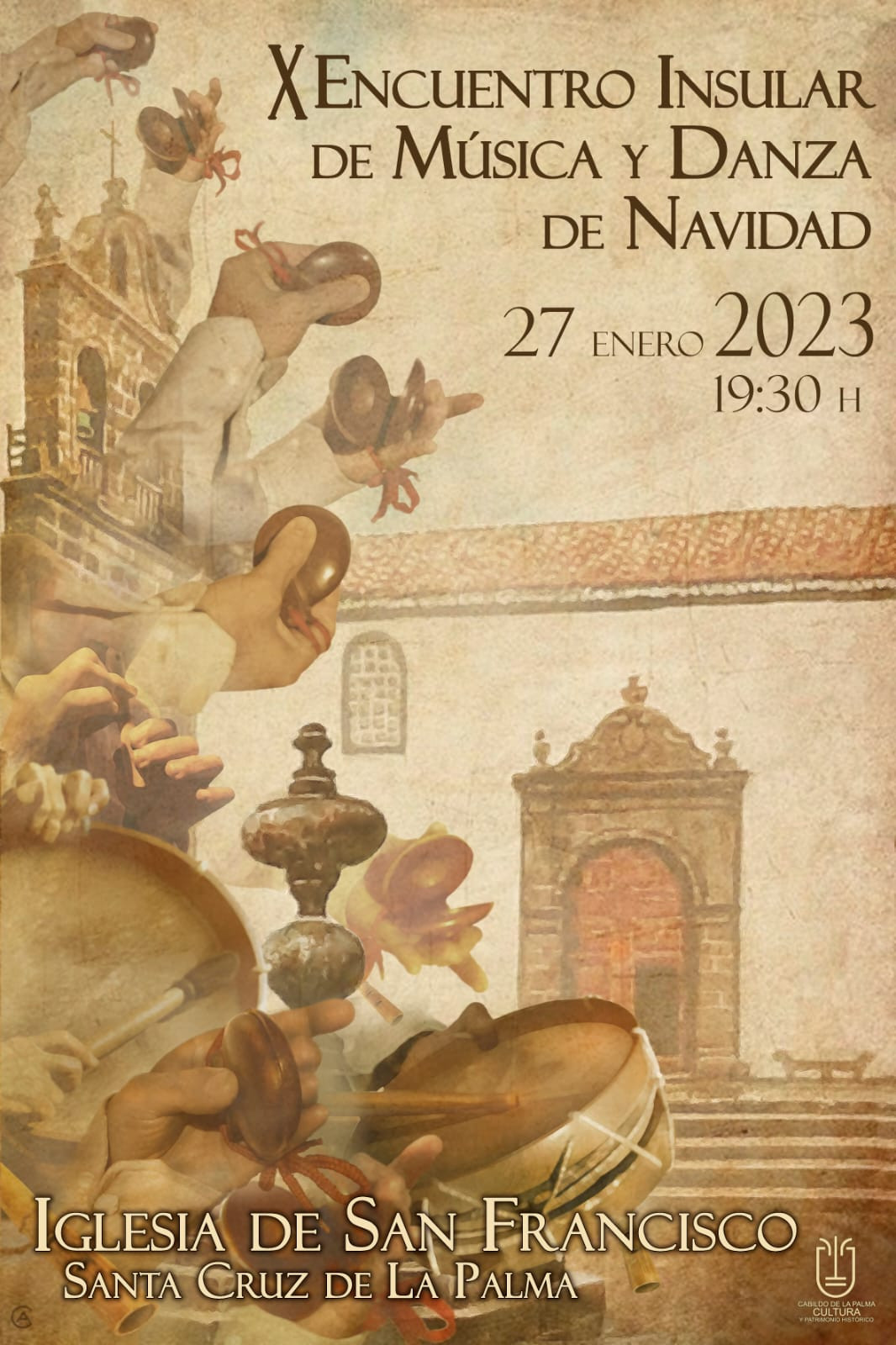 Cartel Encuentro Mu00fasica y Danza