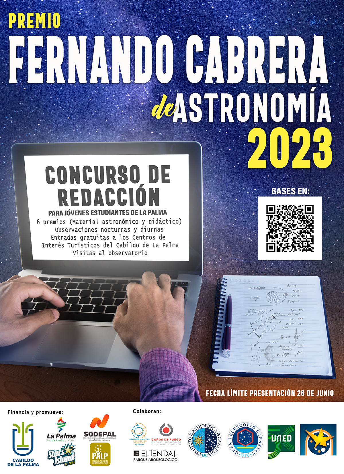 Cartel Premio Fernando Cabrera de Astronomu00eda 2023 br