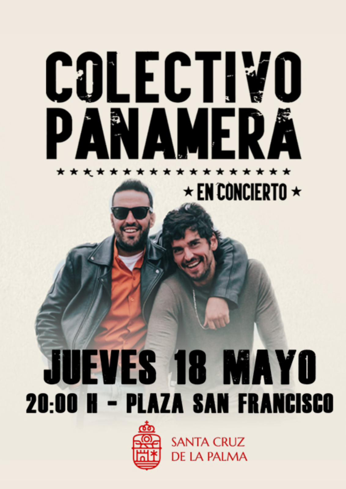 Cartel concierto Colectivo Panamera en Santa Cruz de La Palma