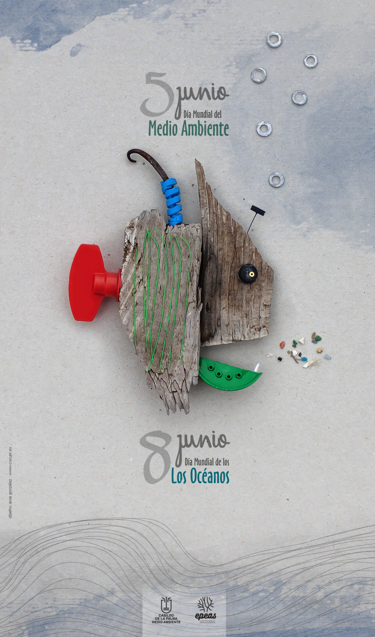 CARTEL DÍAS MUNDIALES MEDIO AMBIENTE Y OCÉANOS 2023