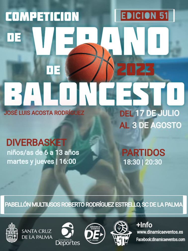 Cartel 51 competición verano baloncesto cartel actualizado