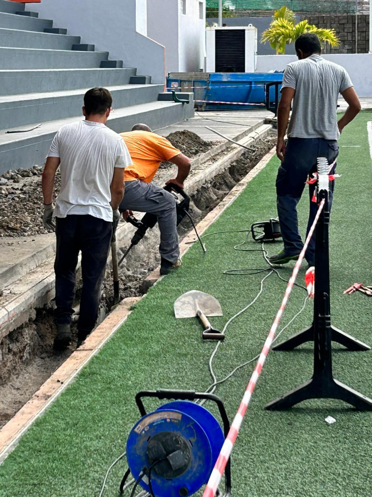 Mejoras en el campo de fútbol municipal