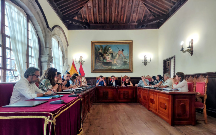 Foto Instante de la celebración de la sesión plenaria extraordinaria de la Corporación Municipal