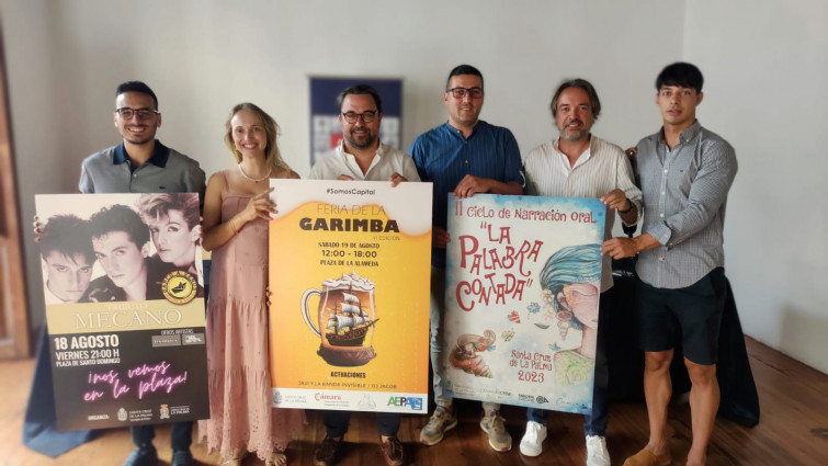 Foto presentación de la agenda de actividades de Santa Cruz de La Palma para agosto y septiembre