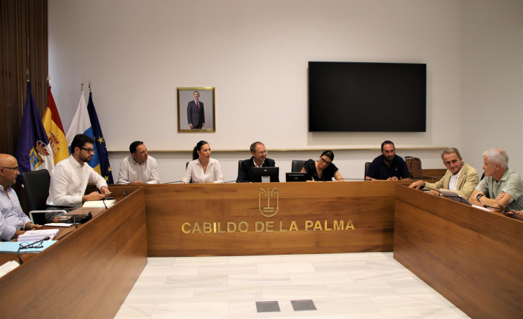 Reunión consejera Jessica de León en el Cabildo de La Palma