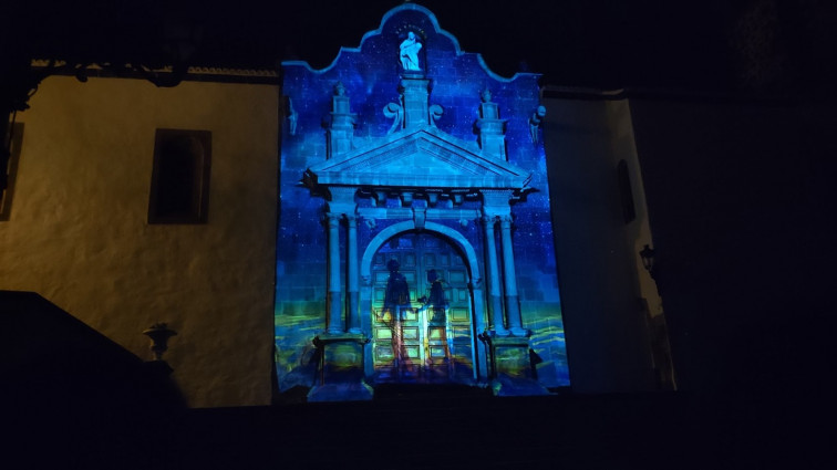 Foto Detalle de la proyección del videomapping realizado en la primera edición de FAVE