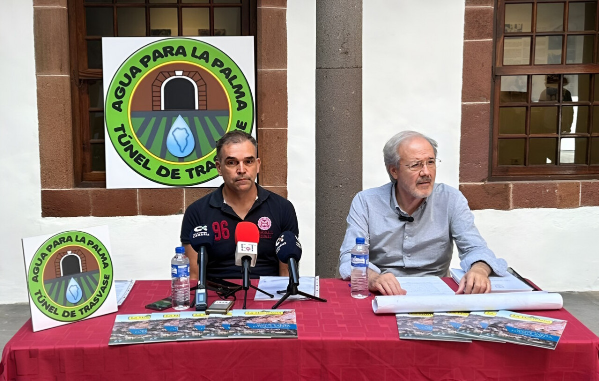 Pedro Monzu00f3n y Carlos Soler, rueda de prensa 8 11 2023 Agua Para La Palma