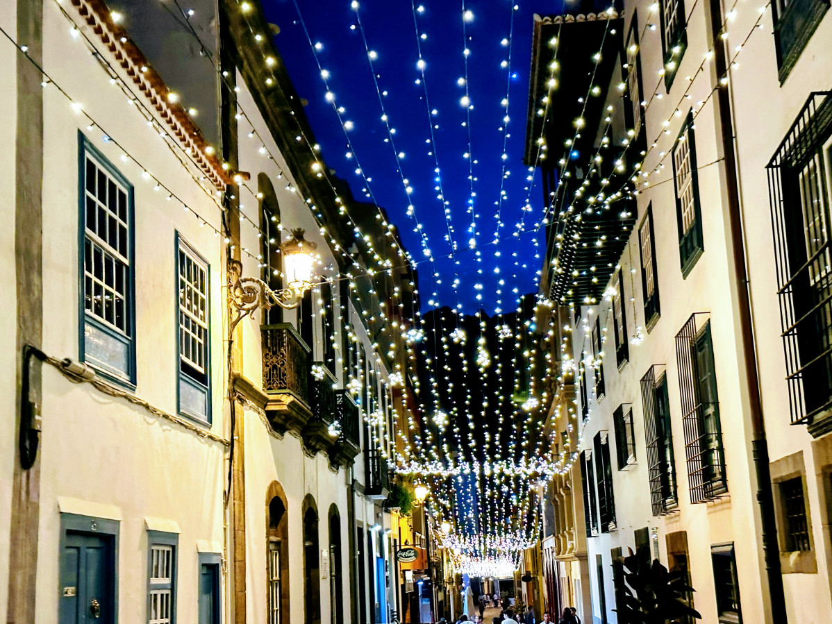 Foto Detalle de iluminaciu00f3n navideu00f1a
