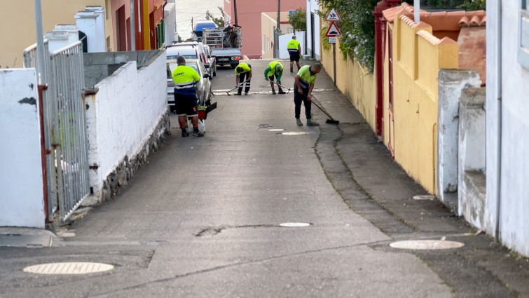Foto 1 Inicio de los trabajos de acondicionamiento y repavimentación de La Cuesta El Planto