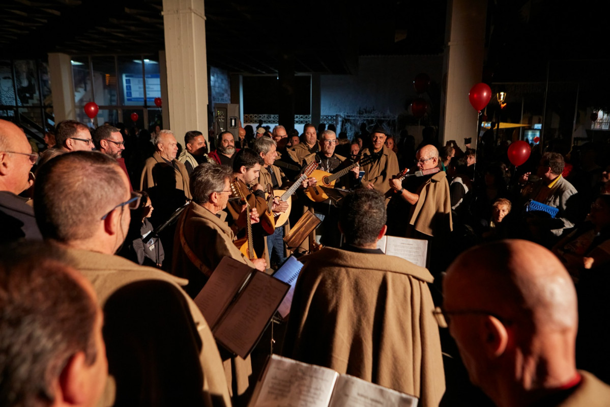 Los Arrieros en la inauguraciu00f3n del Nacimiento